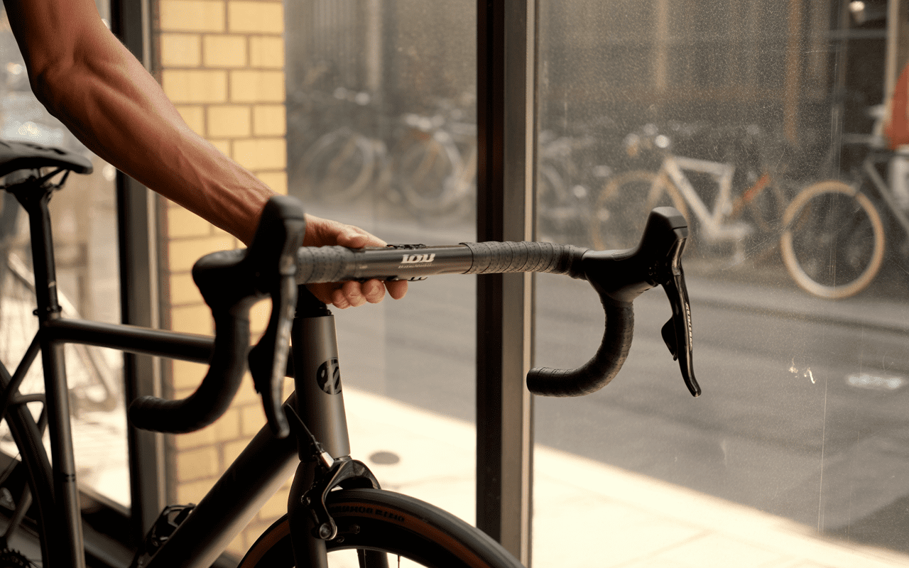 Guidon Vélo Bullhorn En Aluminium - Pour VTT Ou Vélo De Route - Largeur 42cm - Léger (260g) - Finition Argentée